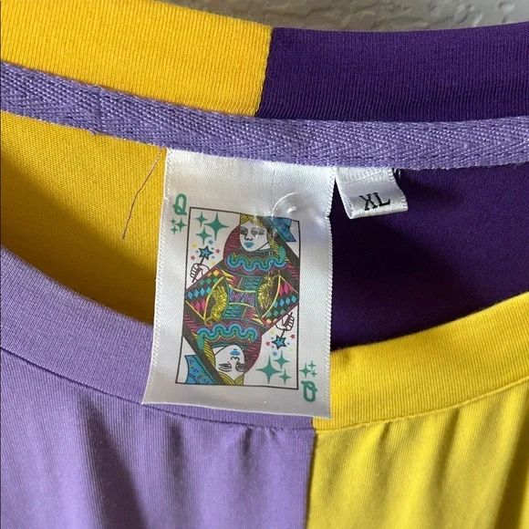 Queen of Sparkle Yellow & Purple Colorblock - Picture 2 of 5